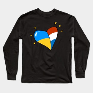 the Netherlands loves Ukraine. Long Sleeve T-Shirt